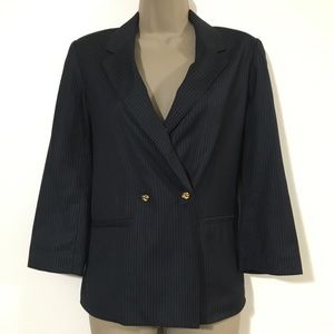 Rachel Roy double breasted pinstripe blazer SZ 2